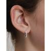 Annie Wave Hoop Earrings Ec3117 Silver Plated