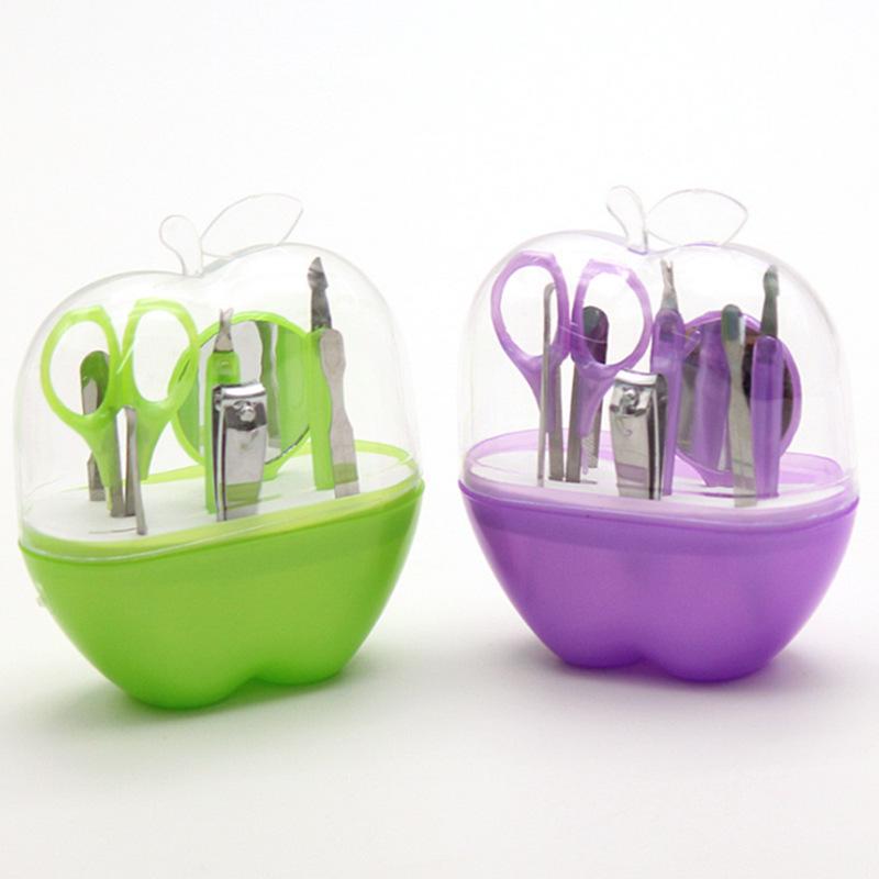 8-Piece Apple Nail Art Manicure Set with Nail Clippers