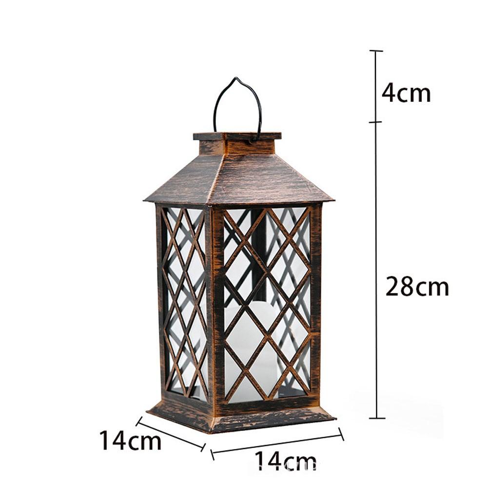 Energy Saving Solar Lantern Flickering Candle LED Low Maintenance