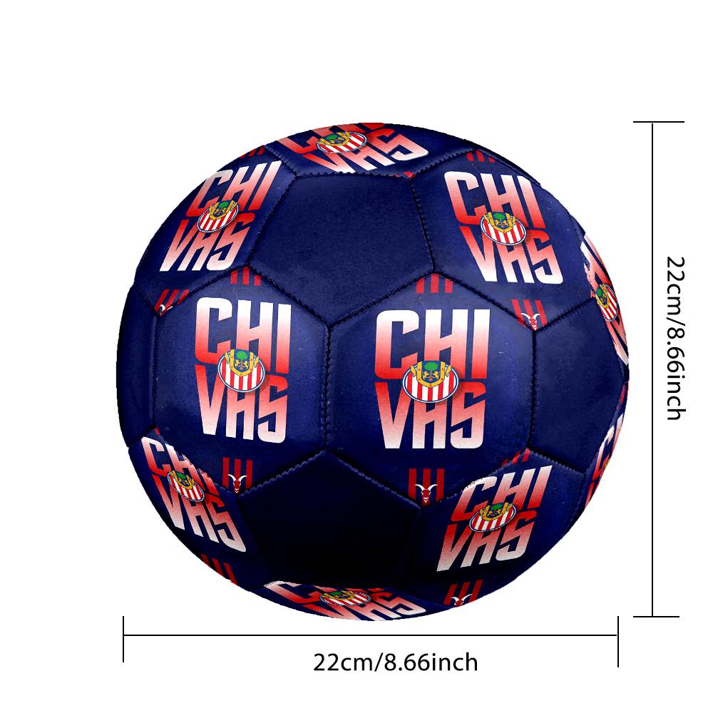 Chivas Fondo De Pantalla Indoor Soccer Ball Colorful All Ages Size 5 Machine Stitched PVC Competition Ready Durable High-Bounce