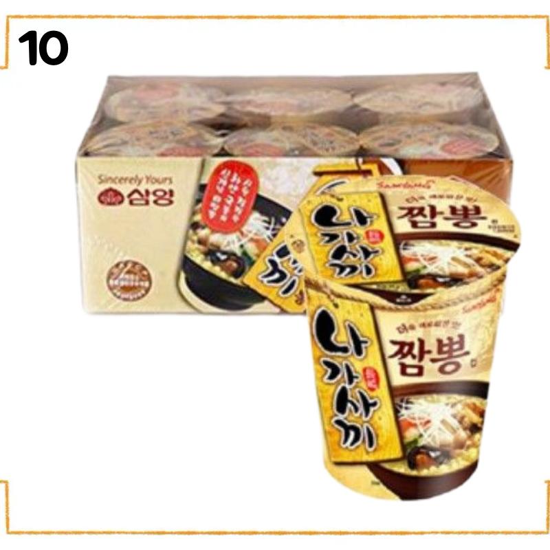 Korean Cup Ramen 6 Pack Set | Nongshim Ottogi Samyang Paldo | Small Cup Instant Noodles