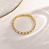 Trendy 4MM CZ Stone Row Metal Link Bracelets For Women Girls, Bling Tennis Charm Bracelet Wristband Anniversary Birthday Gift