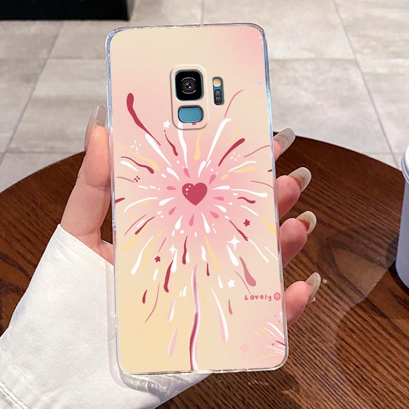 Casing For Samsung Galaxy S9 Case Samsung S9 Plus S9+ Back Cover Aesthetic Fashion Cute Cat Soft Silicone Transparent Phone Case