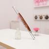 Multifunctional Mixing Pen Wood Double Headed Nail Art Brush Carving Flower Painting Pen DIY Manicure Tool