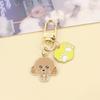 Assorted Cartoon Pet Dog Alloy Keychains (5-Pack)