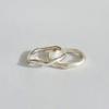 Modernlike Silver 925 Polished Cast Wave Ring
