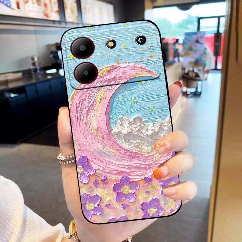 

For ZTE Blade A54 4G Case Flower Shockproof TPU Soft Silicone Phone Covers for ZTE Blade A 54 Funda Painted on for BladeA54 Capa ZTE Blade A54 4G