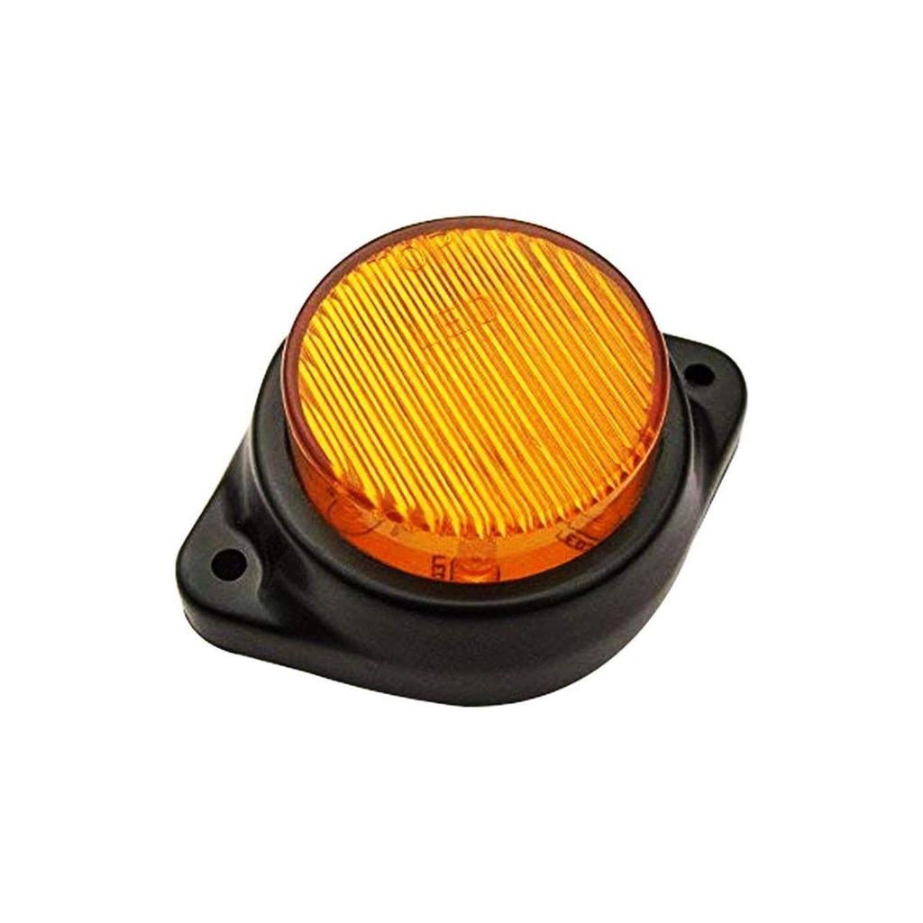 LED-Leuchte Seitenmarkierungsleuchte Bernstein LKW Anhänger Seitenmarkierungsleuchten 12V Runde Seitenmarkierungsleuchte Blinker für LKW Bus