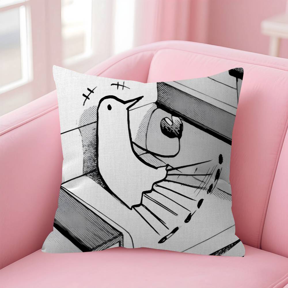 Anime Goodnight Punpun Pillow Anime Pillow Sofa Bed Head Pillow Cover Cushion Cover Fashion