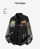 2026 Men's American Retro Digital Embroidery Baseball Jacket - Trendy, Versatile Casual Outerwear