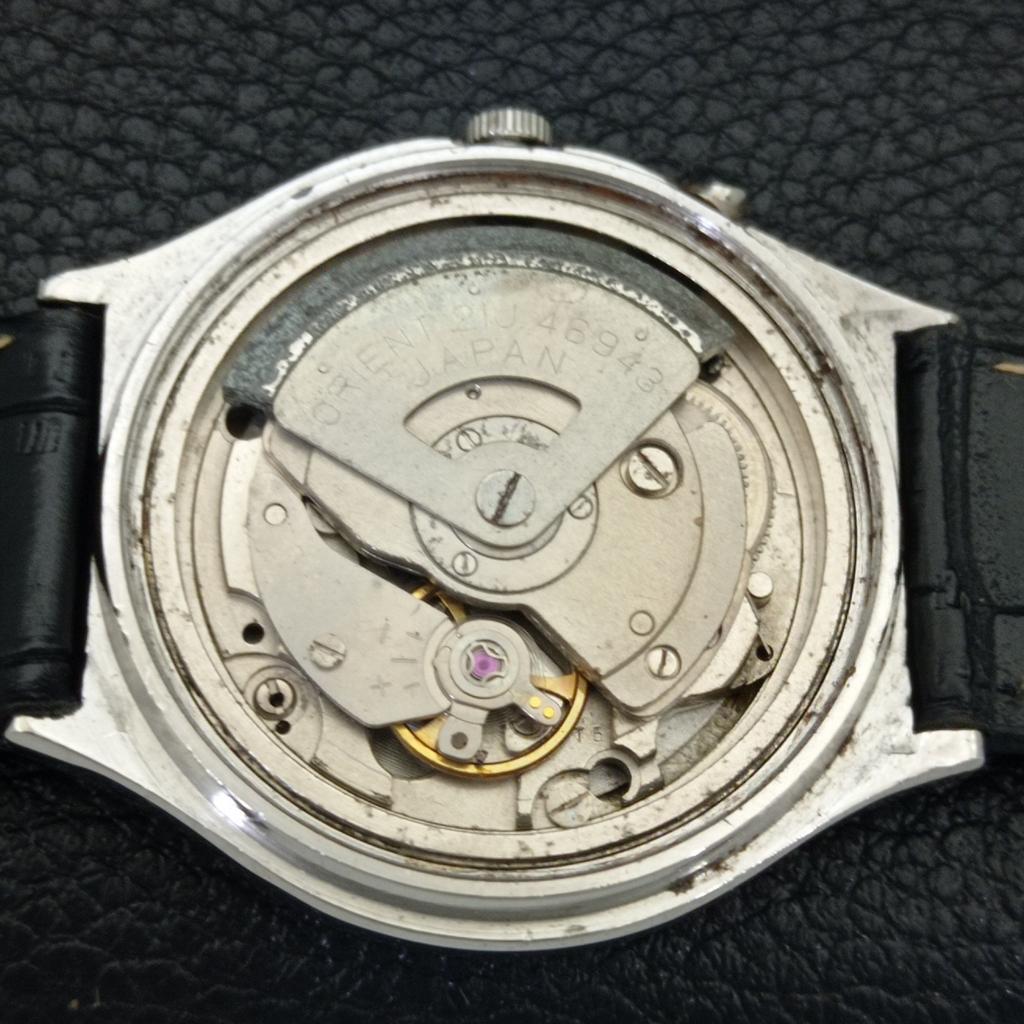 JAPAN VINTAGE ORIENT CRYSTAL AUTOMATIC 46943 MENS ORIGINAL DIAL WATCH a703605-1 R213d-a703605