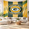 Green Bay Packers Wall Tapestry, Soft Fabric Wall Hanging, Decorative Backdrop For Bedroom Home Wall Art