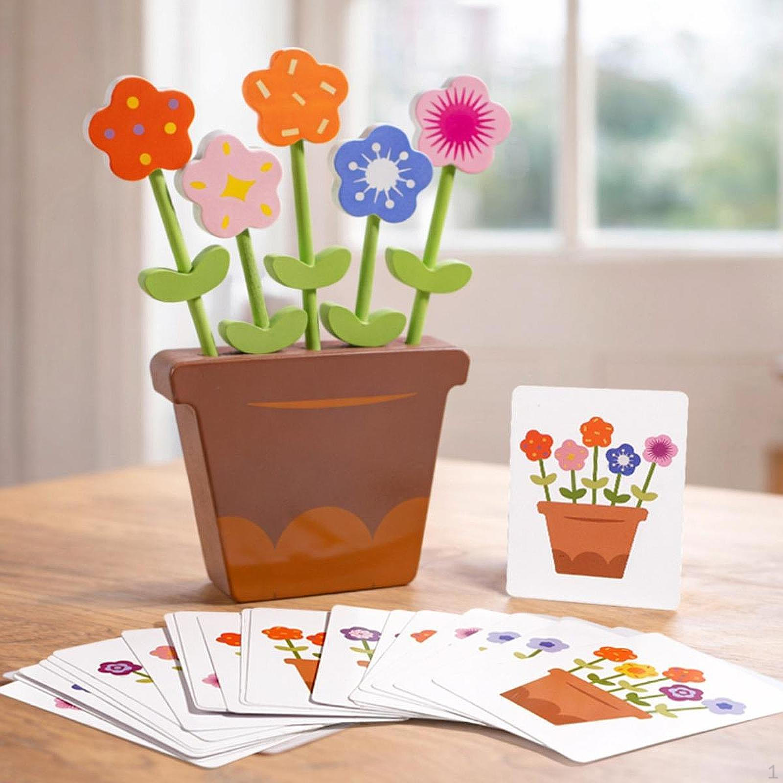 Toddler Matching Learning Toys Tabletop Match Game Independence Sensory Recognition Garden Pretend