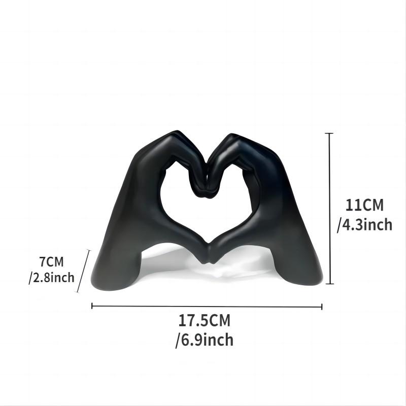 

Colorful love gesture ornament, resin craft decoration for home living room desktop and bookshelf, couple, Valentine s Day gift.