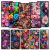 Coque de téléphone Fleurs Colorées Pour Xiaomi Redmi Note 14 13 5G 10 11 12 Pro Plus 4G 14C 13C 12C 10C Housse Noire