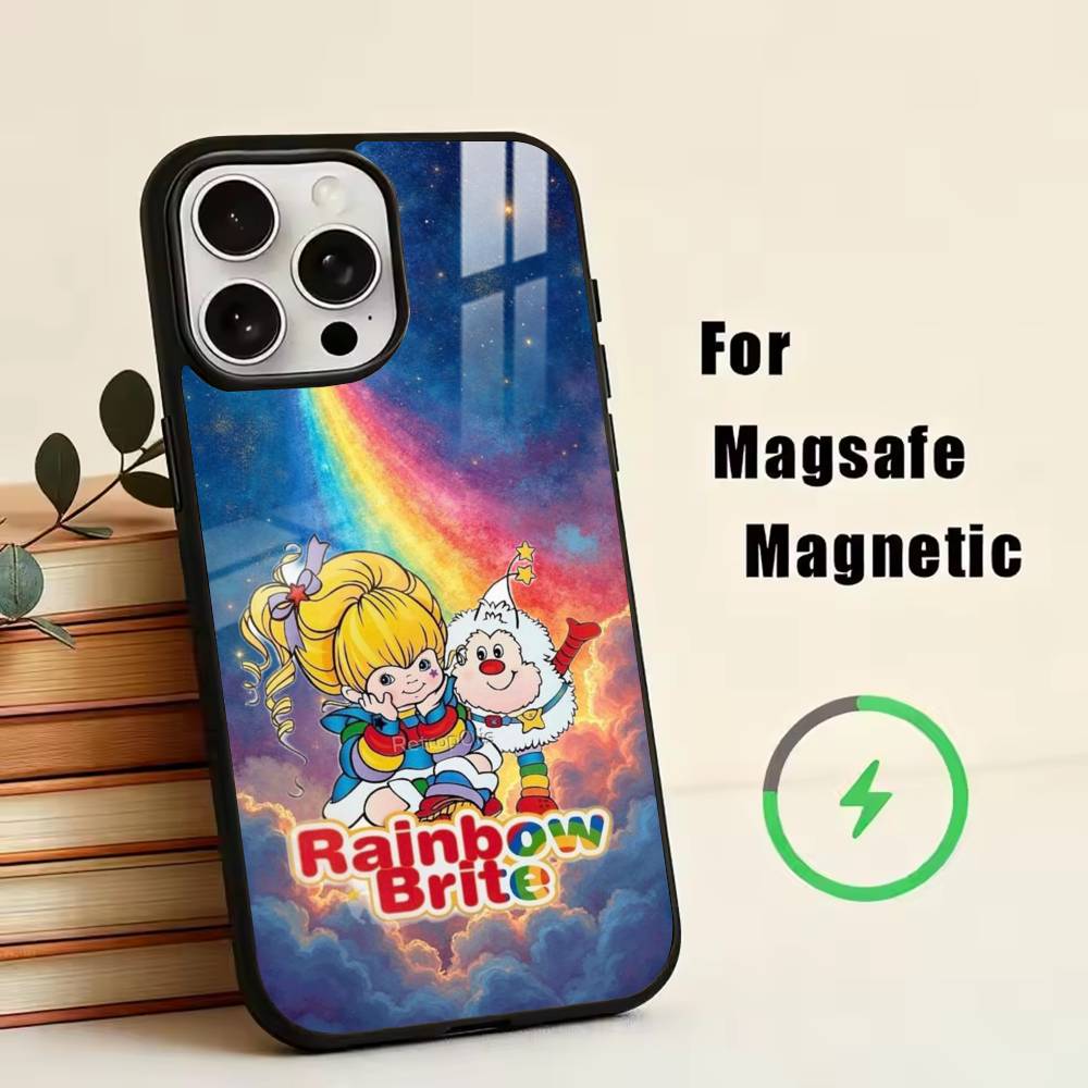 Color Kids Rainbow Brite  Phone Case For iPhone17,16,15,14,13,12,11 Plus,Pro Magnetic with Magsafe Wireless Charging