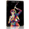 Jimmy Page Pop Art Portrait D Texture Metal Poster Customized Wall Art Tin Sign Gift for Mancave Living Room Decorations House