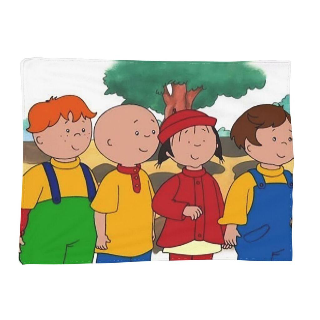 Caillou, Caillou And Dog Blankets Soft Warm Flannel Throw Blanket Bedding for Bed Living room Picnic Travel Home Couch