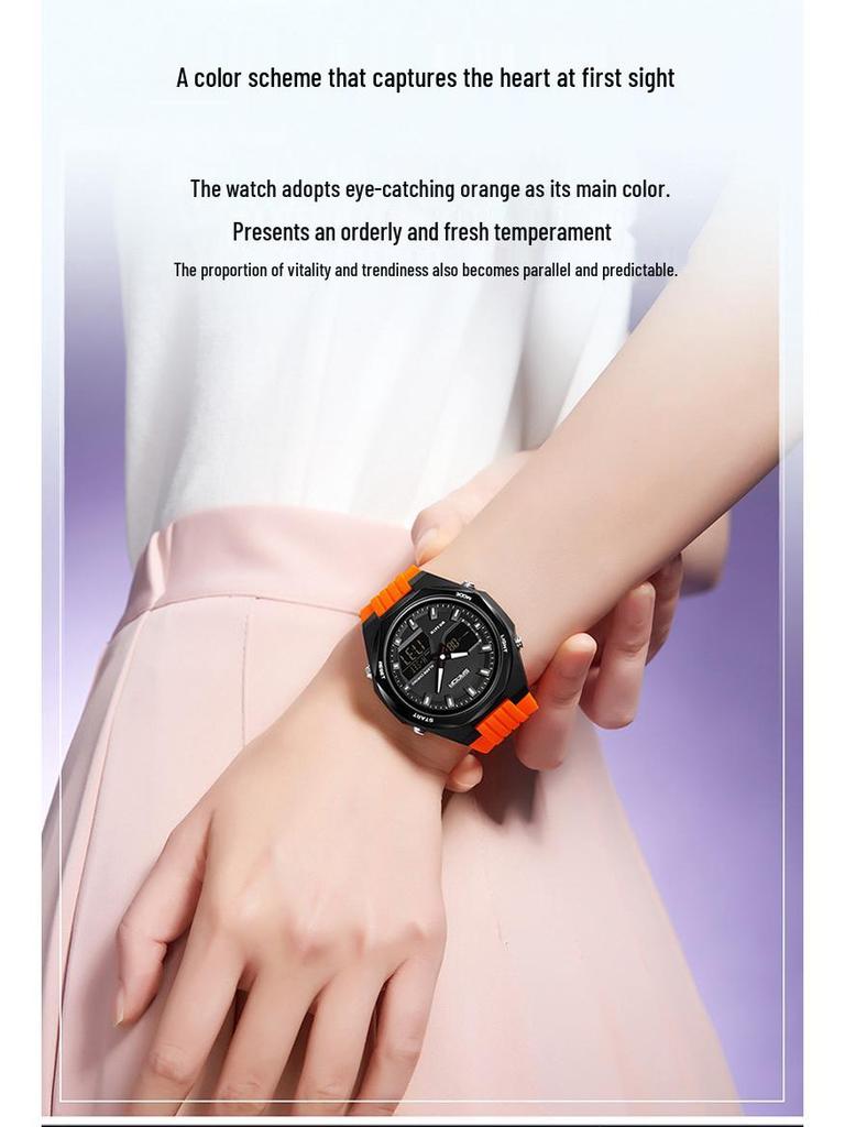SANDA Sports Watch: World Time, Multifunctional Chronograph, Waterproof, Unisex