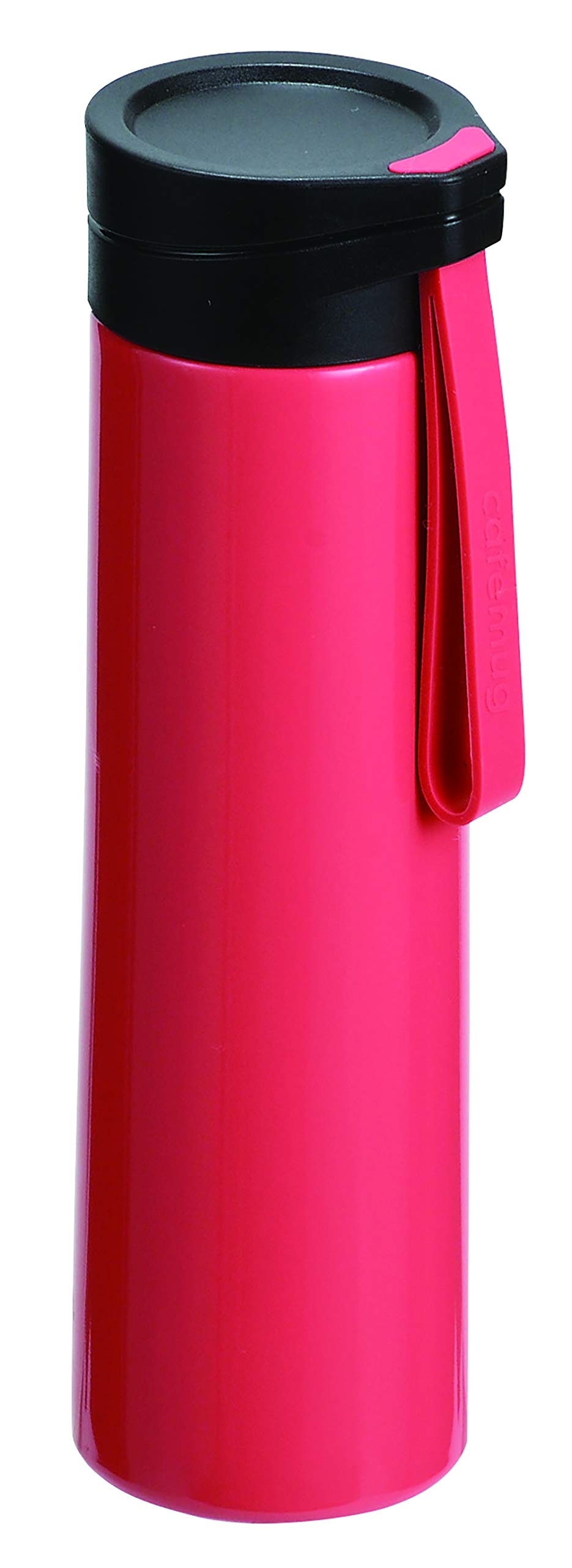 

Pearl Metal Slim Mug 250 Red with Lid and Slim Strap Cafe Mug HB-5180 красный