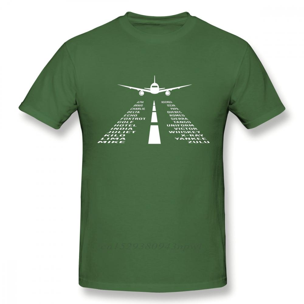 Novelty Airplane Phonetic Alphabet Pilot Gift T Shirt Fashionable Streetwear T Shirt Organic Cotton Camiseta