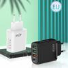 36W PD Fast Charger: 5V4A Multi-Port Adapter with 3 USB Ports, Compatible with European, American, and UK Standards