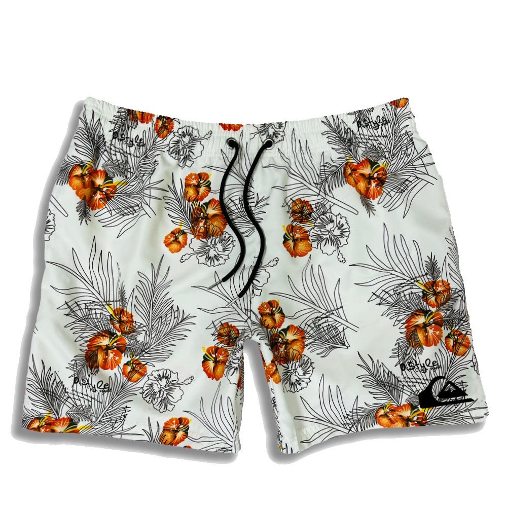 Schnelltrocknende Strandhose für Herren mit Kokosnussbaum-Print – Lockere Passform, große Größe, Stil 2023