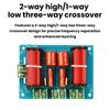 250W 2 High 1 Low 3-Way Crossover HiFi Audiophile Grade Home Speaker Crossover Solderless WEAH-360 for Speaker Modification