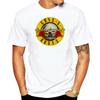 T-Shirt Tee-shirt Homme Tops Men Cotton T Shirt Summer Tshirt Guns N Roses Bullet Logo Black Men'S Graphic