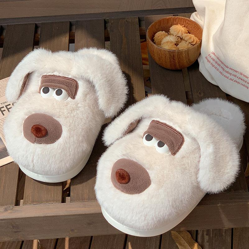 Cartoon Cotton Slippers for Women, Autumn and Winter Thick Soled New Indoor Home Warm Cotton Slippers