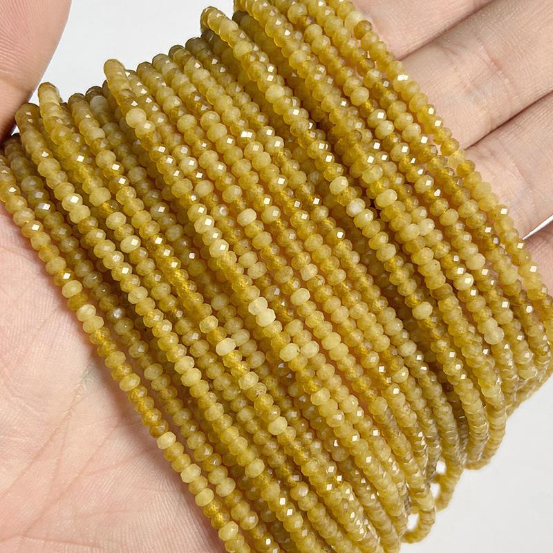 2x3MM Natural Amethysts Opal Quartzs Beads Loose Faceted Spacer Rondelle Beads For Jewelry Making DIY Accessories Wholesale