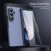 Película de Vidro Temperado para Tela Proteção da Dobradiça Capa de Celular Para Samsung Z Fold 7 6 5 fold 4 3 Cor Sólida Galvanizada Capa à Prova de Choque