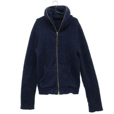 Junhashimoto Made In Japan Fleece Jacket 3 Navy BABY HAIR Women Used