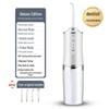 Smart Waterproof Electric Water Flosser for Fresh Breath, Portable Teeth Cleaner with Purple Light