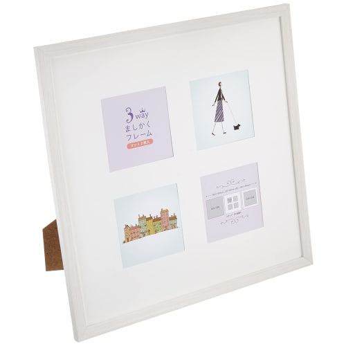 VANJOH 3-Way Square Frame, 30-Angle, White, 106334, Includes 2 Mats