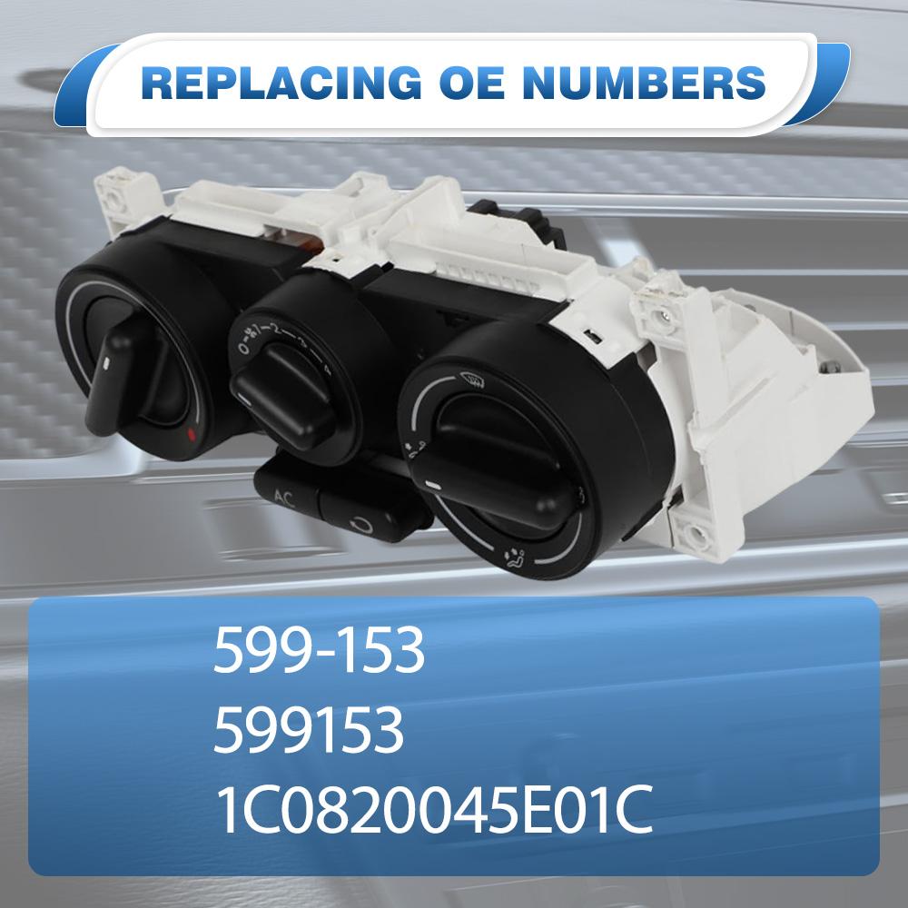 599-153, 599153  5 and 7 Pins  Climate Control Module for Volkswagen Beetle 1998-2010
