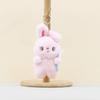 Pendant Rabbit Plush Cartoon Flower Rabbit Bag Hanging Decoration Keychain