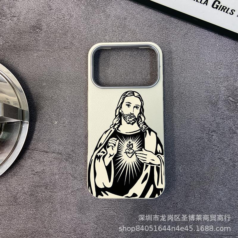 Hot-selling Applicable iPhone17promax Mobile Phone Case Apple 16 All-inclusive 15 Anti-drop 13 Leather Pattern Protective Case