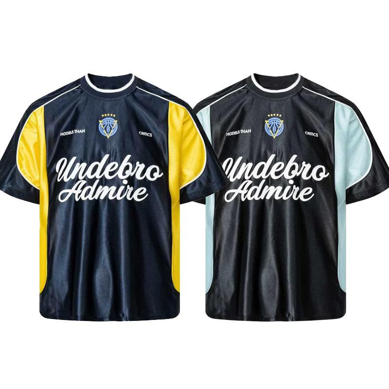 American Retro Sports Jersey Short-sleeved Fans European and American Street Tide Brand Loose Fan Version