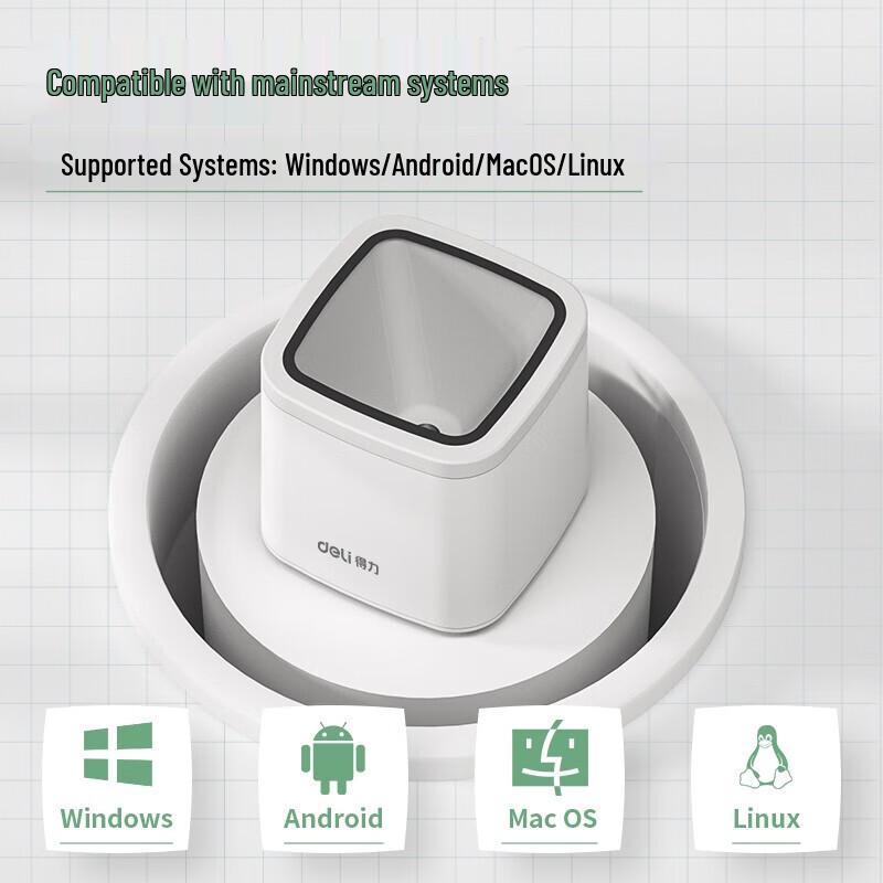 Deli 14964 QR Code Payment Scanner Box