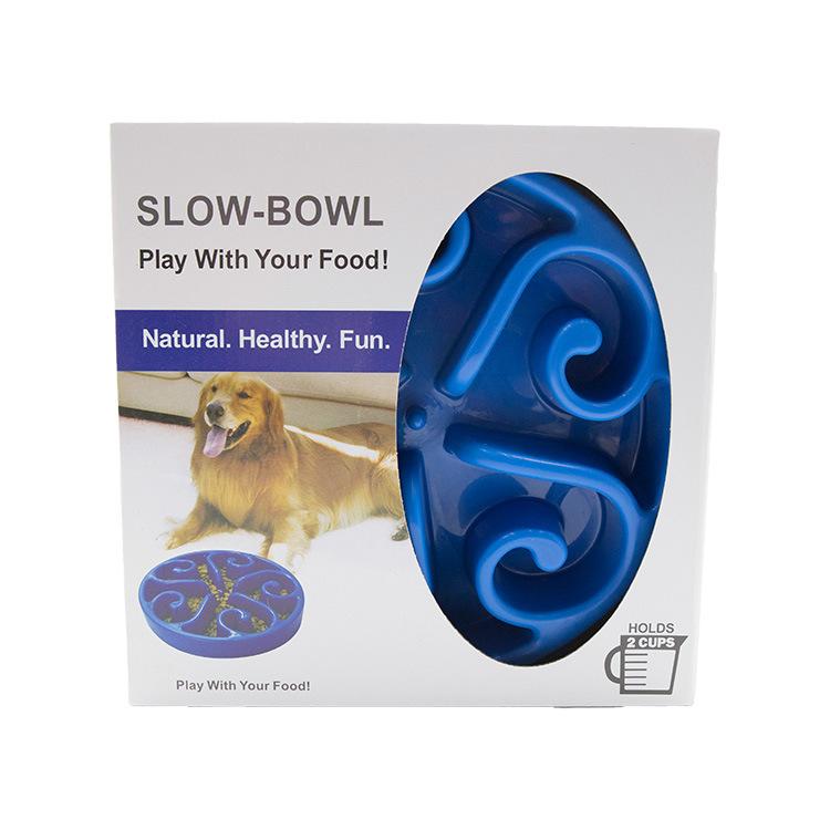 Pet Hot Wheel Slow Food Bowl, Flower Slow Food Bowl, Non-slip Pet Stop Food Bowl, Dog Anti-choking Bowl