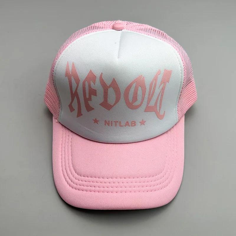 Neue coole Street Hip Hop Buchstaben bunte Netz-Baseballkappen für Männer und Frauen, Baumwolle, Sommer, verstellbar, atmungsaktiv, Snapback Sportkappen