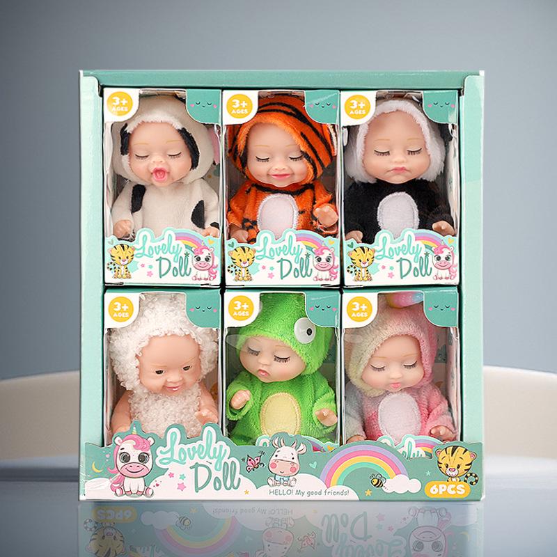 

6-Expression Super Cute Sleeping BJD Reborn Doll Toy OPP Bag