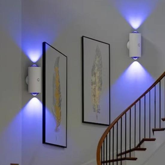 Smart Motion Sensor Night Light Magnetic Changing Color Changing Bedside Lamp Adjustable LED Light for Bedroom Living Room