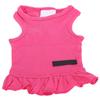 Haustier Sommerkleidung Hund Niedliches Baumwoll Ärmelloses T-Shirt Haustier Rock Hemd Kleider Rosa S