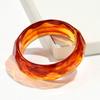 New Colorful Clear Irregular Round Acrylic Wide Bangle for Women Statement Resin Chunky Stackable Bracelets Couple Jewelry Gift