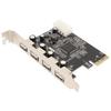 PCIe to USB2.0 Expansion Card 4 Ports 4 Pin Power 480Mb s Easy Installation USB 2.0 Expansion Card for Desktop Chassis
