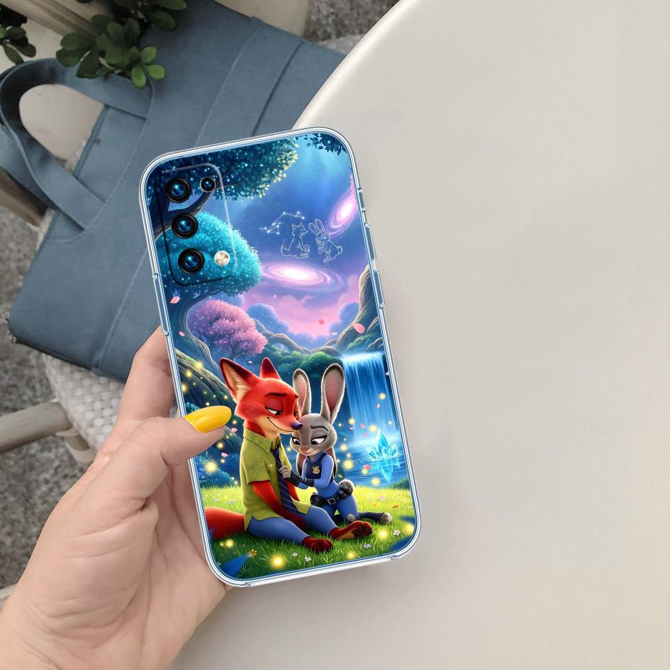 CJ105 Zootopia Disney Soft Shell Transparent Phone Case for Motorola Moto G7 G8 G9 G84 G85 G73 G24 G15 Z2 Play Power Plus