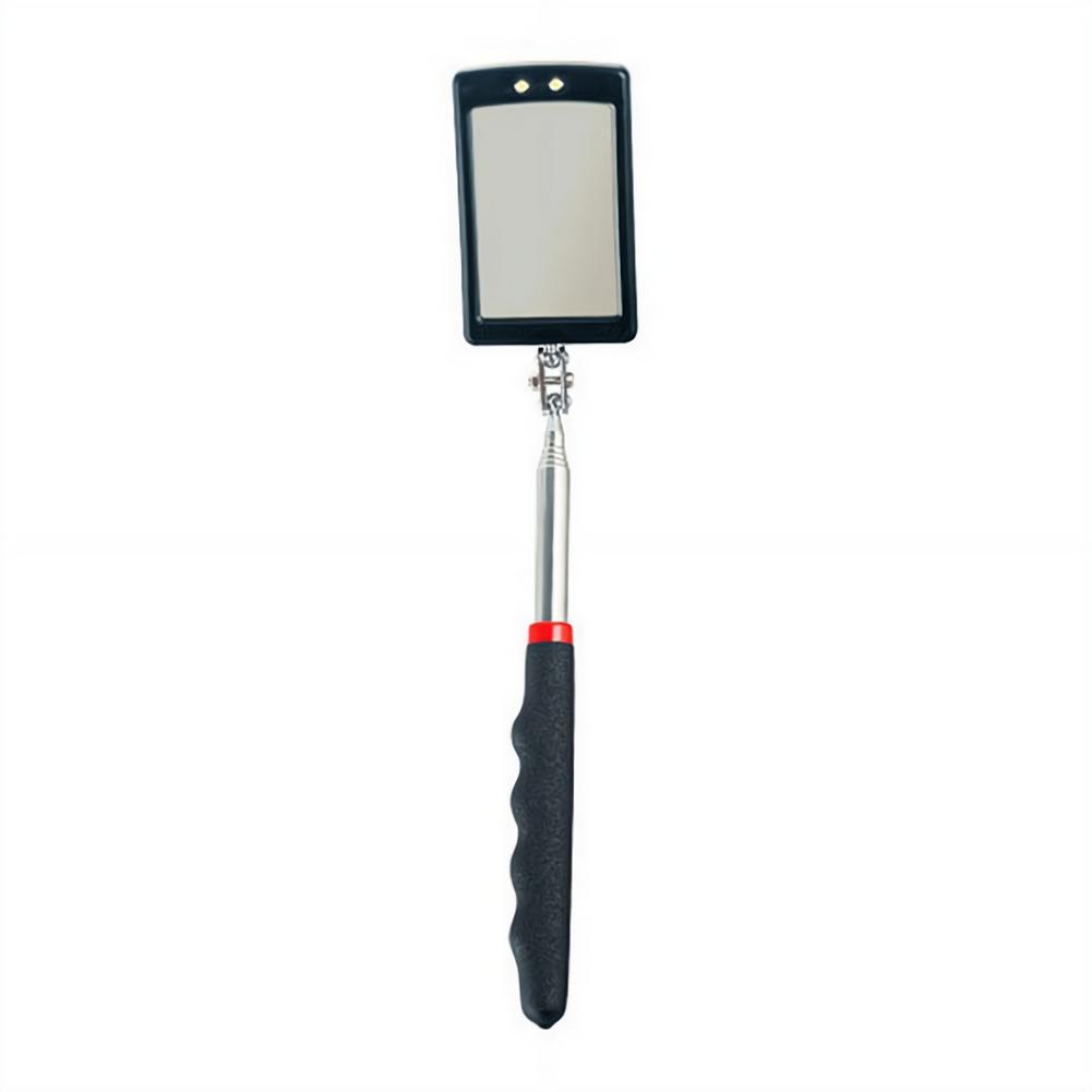 Car 360° Inspection Mirror LED Light Telescoping Mirrors Extend Mechanic Tools Inspection Mirror Telescopic Handle Repairing Too