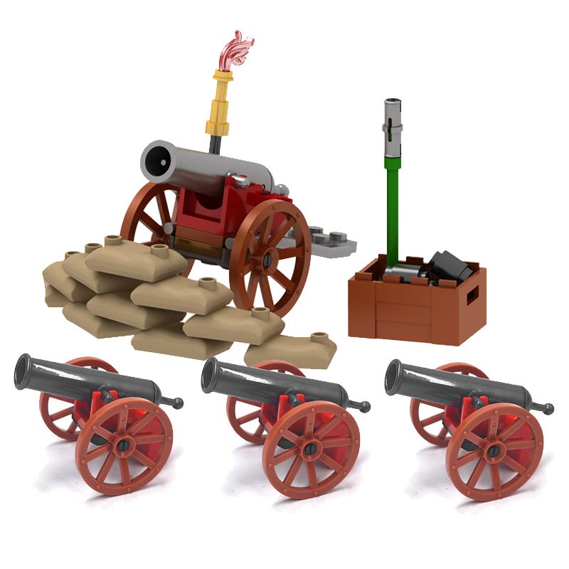 WW2 Military Outpost Scene MOC Building Block Set Soldier Lookout Drone Cannon Car Base Scale Model Kit Weapon Gun Launcher Toy Gift Present K057